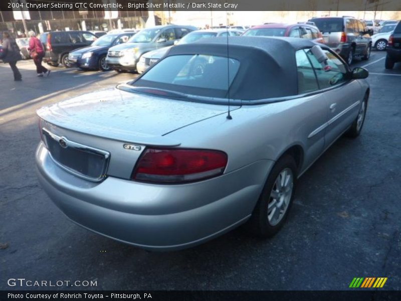 Bright Silver Metallic / Dark Slate Gray 2004 Chrysler Sebring GTC Convertible
