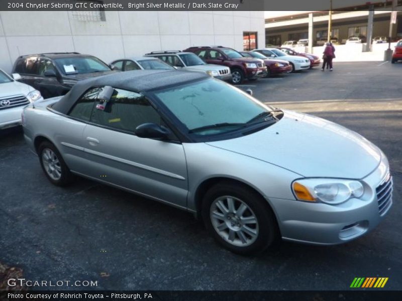 Bright Silver Metallic / Dark Slate Gray 2004 Chrysler Sebring GTC Convertible