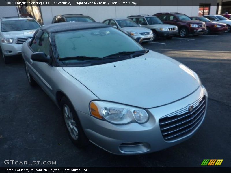 Bright Silver Metallic / Dark Slate Gray 2004 Chrysler Sebring GTC Convertible