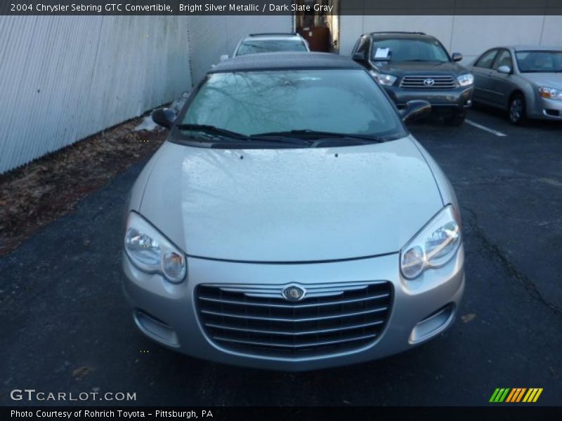 Bright Silver Metallic / Dark Slate Gray 2004 Chrysler Sebring GTC Convertible