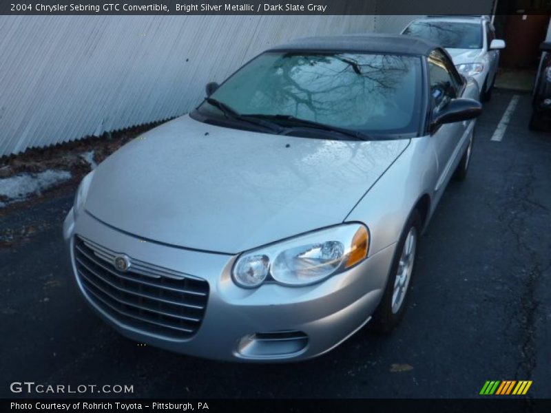 Bright Silver Metallic / Dark Slate Gray 2004 Chrysler Sebring GTC Convertible