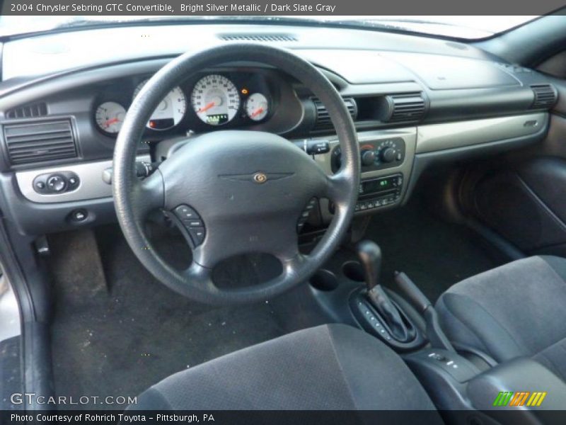 Bright Silver Metallic / Dark Slate Gray 2004 Chrysler Sebring GTC Convertible