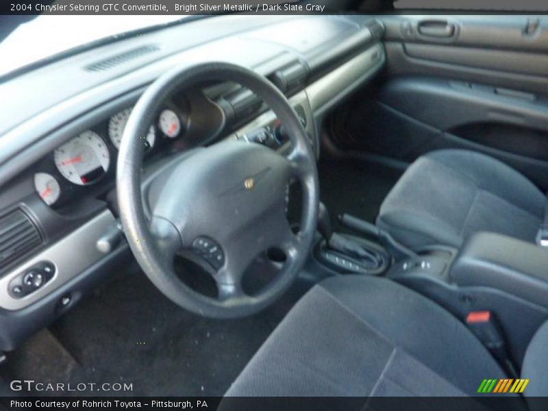 Bright Silver Metallic / Dark Slate Gray 2004 Chrysler Sebring GTC Convertible