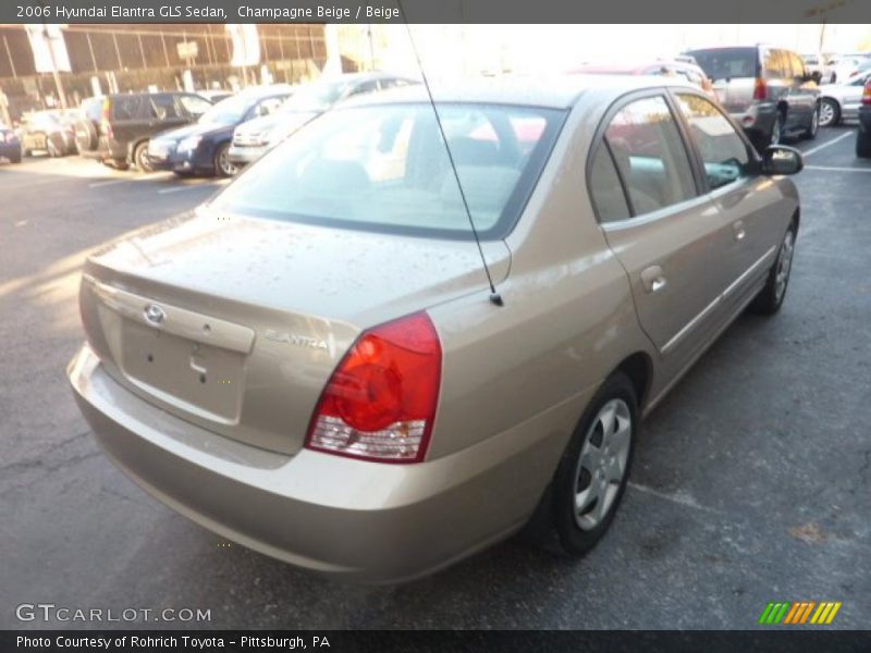 Champagne Beige / Beige 2006 Hyundai Elantra GLS Sedan