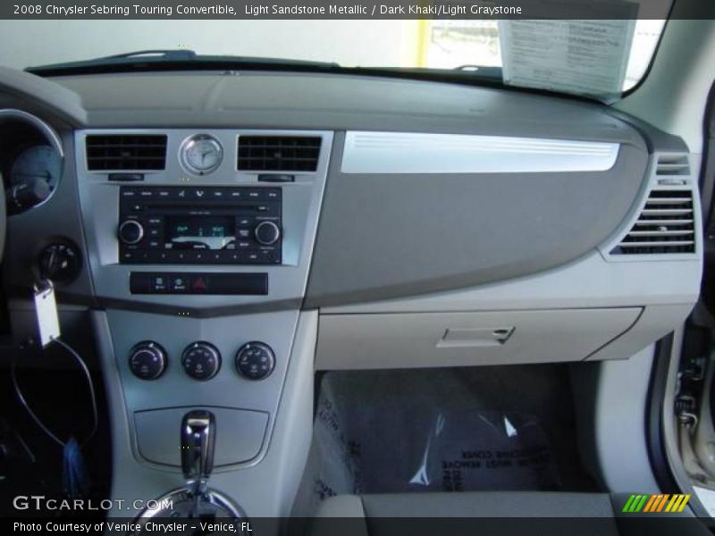 Light Sandstone Metallic / Dark Khaki/Light Graystone 2008 Chrysler Sebring Touring Convertible