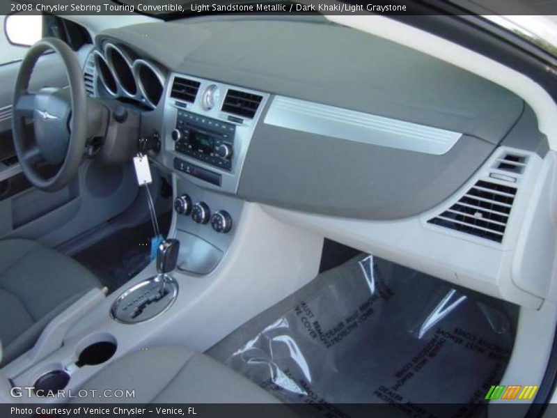 Light Sandstone Metallic / Dark Khaki/Light Graystone 2008 Chrysler Sebring Touring Convertible