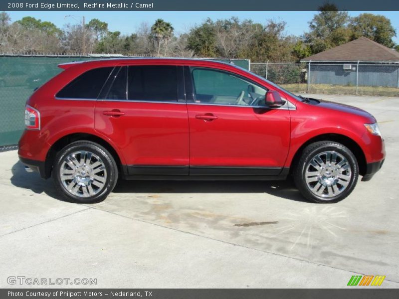 Redfire Metallic / Camel 2008 Ford Edge Limited