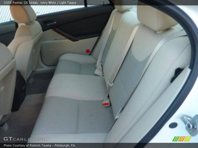 Ivory White / Light Taupe 2008 Pontiac G6 Sedan