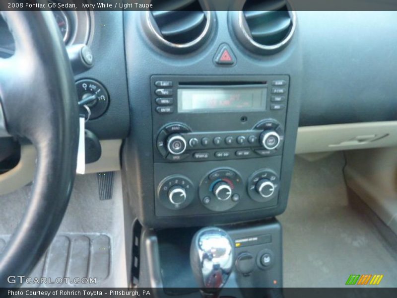 Ivory White / Light Taupe 2008 Pontiac G6 Sedan