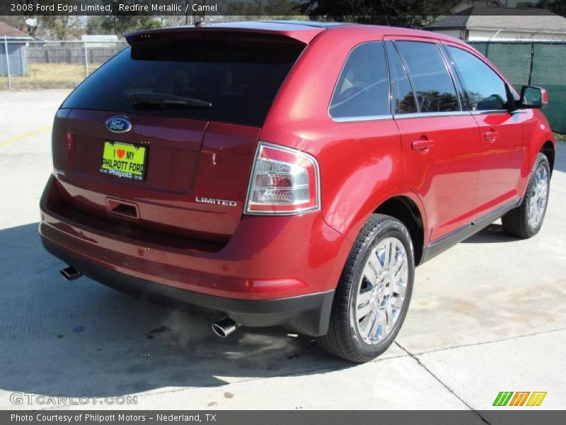 Redfire Metallic / Camel 2008 Ford Edge Limited