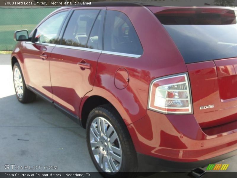 Redfire Metallic / Camel 2008 Ford Edge Limited