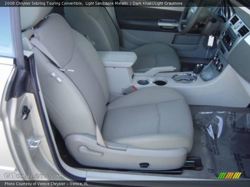 Light Sandstone Metallic / Dark Khaki/Light Graystone 2008 Chrysler Sebring Touring Convertible