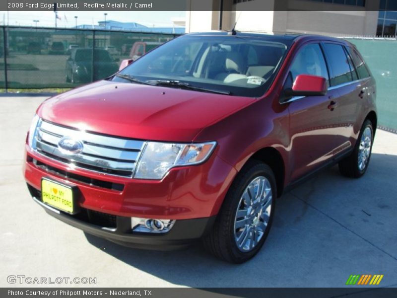 Redfire Metallic / Camel 2008 Ford Edge Limited