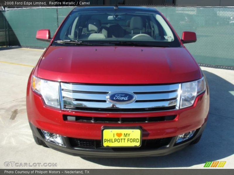 Redfire Metallic / Camel 2008 Ford Edge Limited