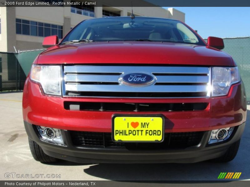 Redfire Metallic / Camel 2008 Ford Edge Limited