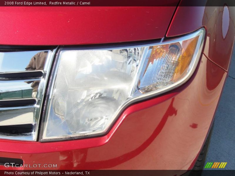 Redfire Metallic / Camel 2008 Ford Edge Limited