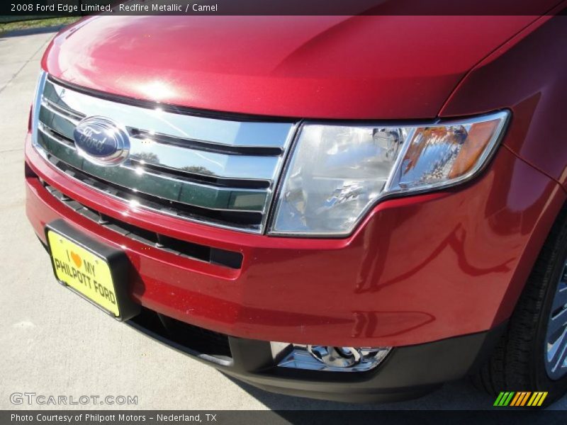 Redfire Metallic / Camel 2008 Ford Edge Limited