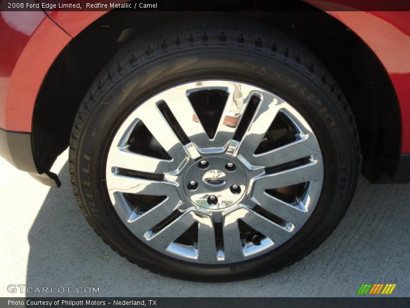 Redfire Metallic / Camel 2008 Ford Edge Limited