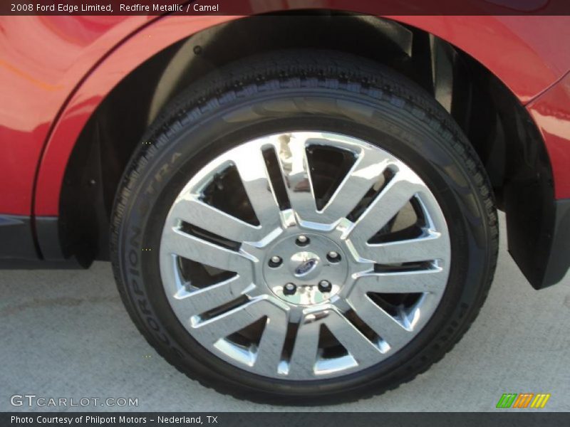 Redfire Metallic / Camel 2008 Ford Edge Limited