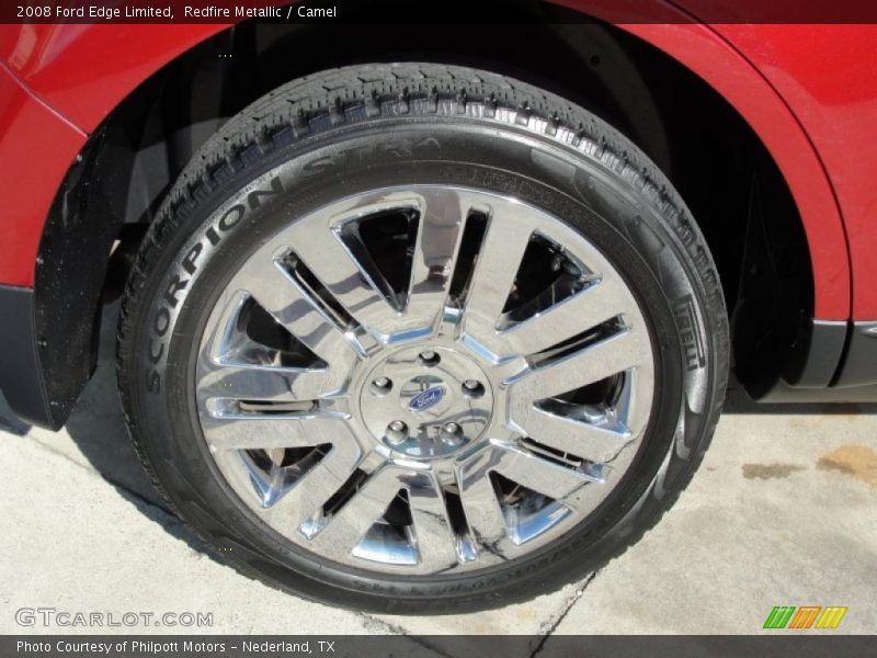 Redfire Metallic / Camel 2008 Ford Edge Limited