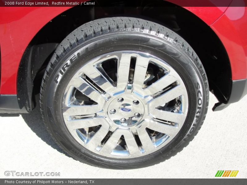 Redfire Metallic / Camel 2008 Ford Edge Limited