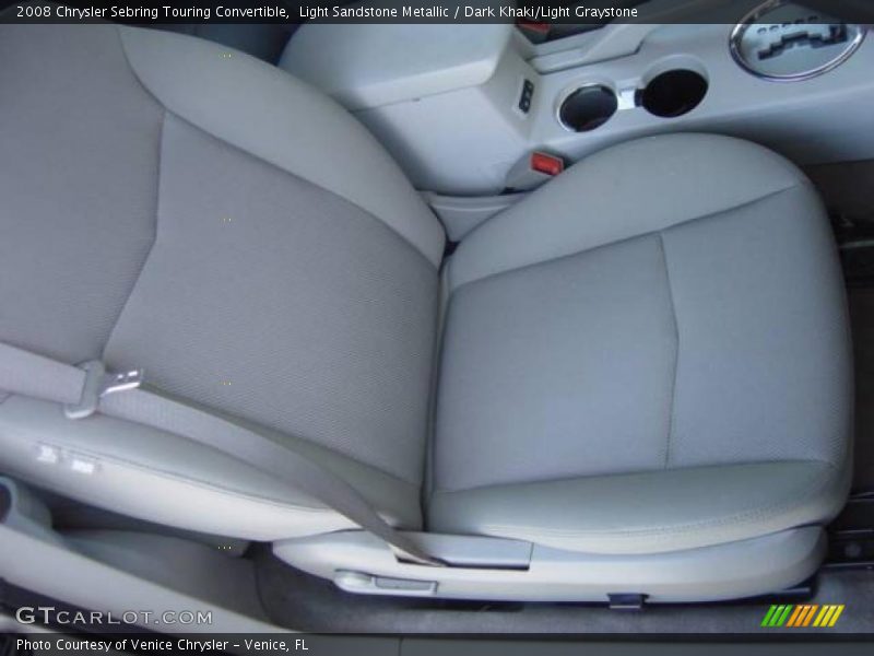 Light Sandstone Metallic / Dark Khaki/Light Graystone 2008 Chrysler Sebring Touring Convertible
