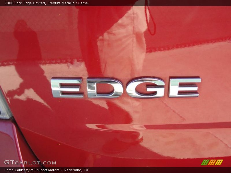 Redfire Metallic / Camel 2008 Ford Edge Limited