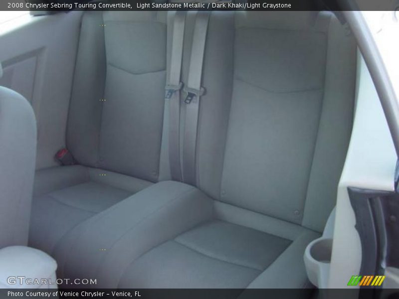 Light Sandstone Metallic / Dark Khaki/Light Graystone 2008 Chrysler Sebring Touring Convertible