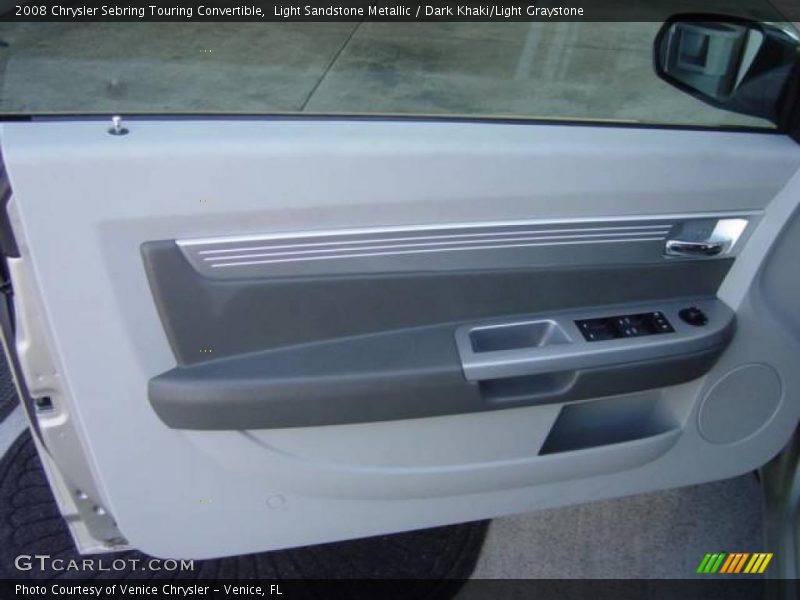 Light Sandstone Metallic / Dark Khaki/Light Graystone 2008 Chrysler Sebring Touring Convertible