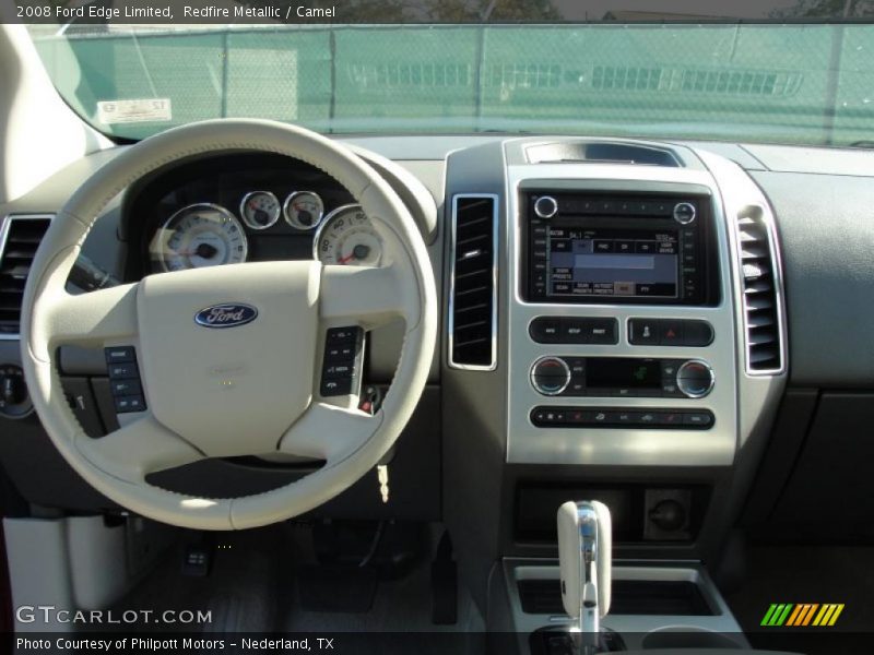 Redfire Metallic / Camel 2008 Ford Edge Limited