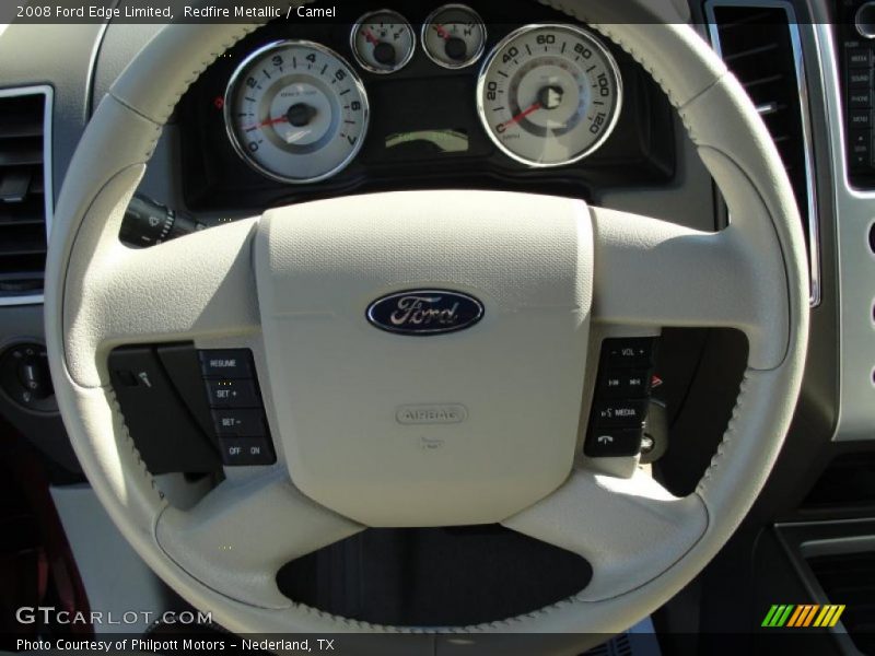 Redfire Metallic / Camel 2008 Ford Edge Limited