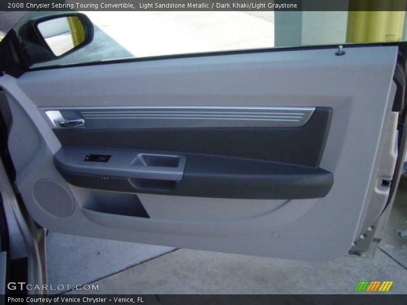 Light Sandstone Metallic / Dark Khaki/Light Graystone 2008 Chrysler Sebring Touring Convertible