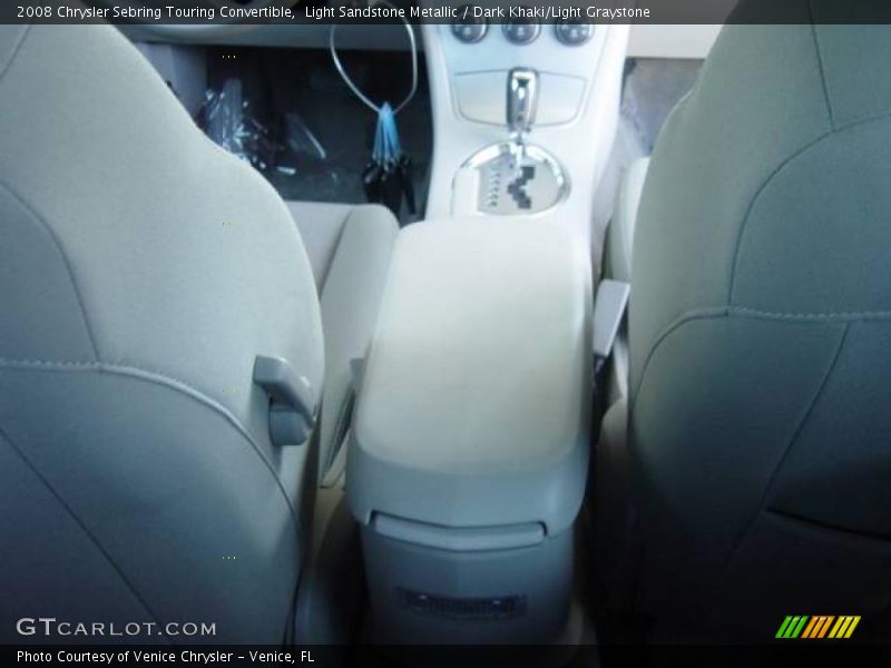 Light Sandstone Metallic / Dark Khaki/Light Graystone 2008 Chrysler Sebring Touring Convertible