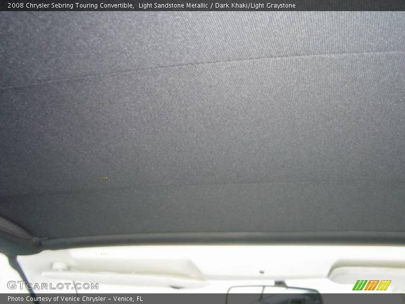 Light Sandstone Metallic / Dark Khaki/Light Graystone 2008 Chrysler Sebring Touring Convertible
