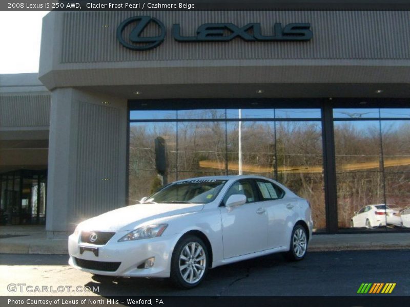 Glacier Frost Pearl / Cashmere Beige 2008 Lexus IS 250 AWD