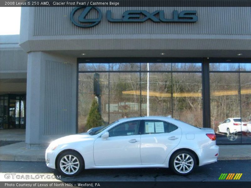 Glacier Frost Pearl / Cashmere Beige 2008 Lexus IS 250 AWD