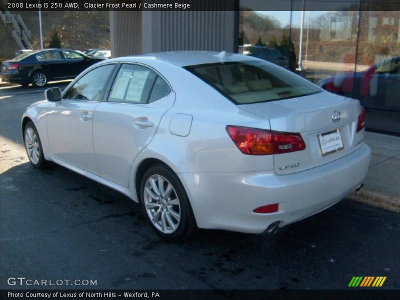 Glacier Frost Pearl / Cashmere Beige 2008 Lexus IS 250 AWD