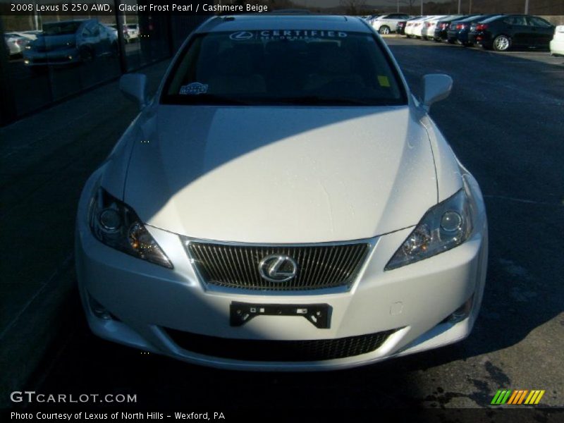 Glacier Frost Pearl / Cashmere Beige 2008 Lexus IS 250 AWD