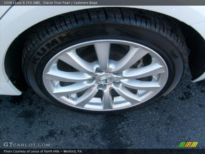 Glacier Frost Pearl / Cashmere Beige 2008 Lexus IS 250 AWD