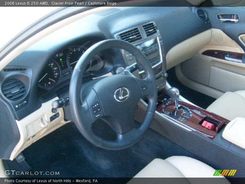 Glacier Frost Pearl / Cashmere Beige 2008 Lexus IS 250 AWD