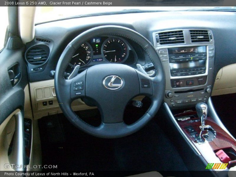 Glacier Frost Pearl / Cashmere Beige 2008 Lexus IS 250 AWD