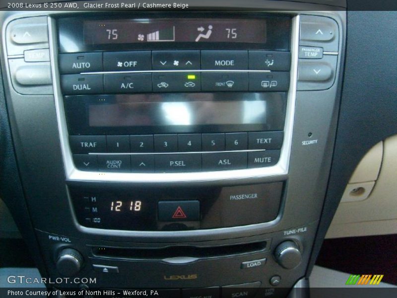 Glacier Frost Pearl / Cashmere Beige 2008 Lexus IS 250 AWD