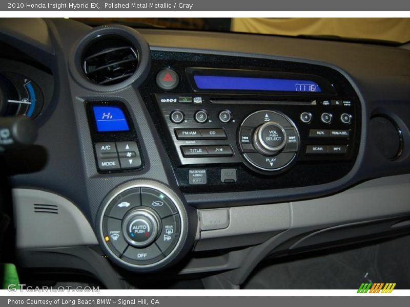 Controls of 2010 Insight Hybrid EX