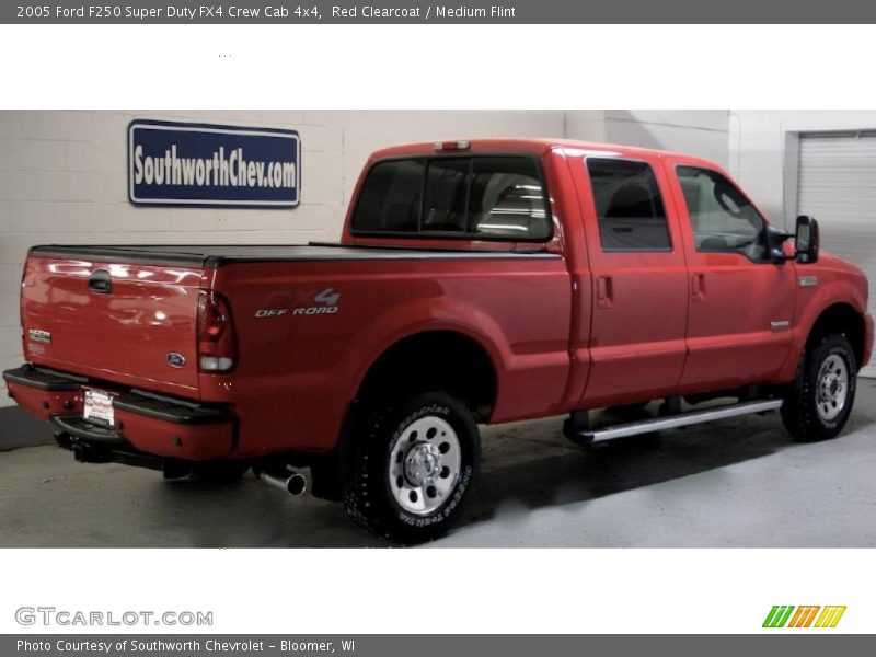 Red Clearcoat / Medium Flint 2005 Ford F250 Super Duty FX4 Crew Cab 4x4