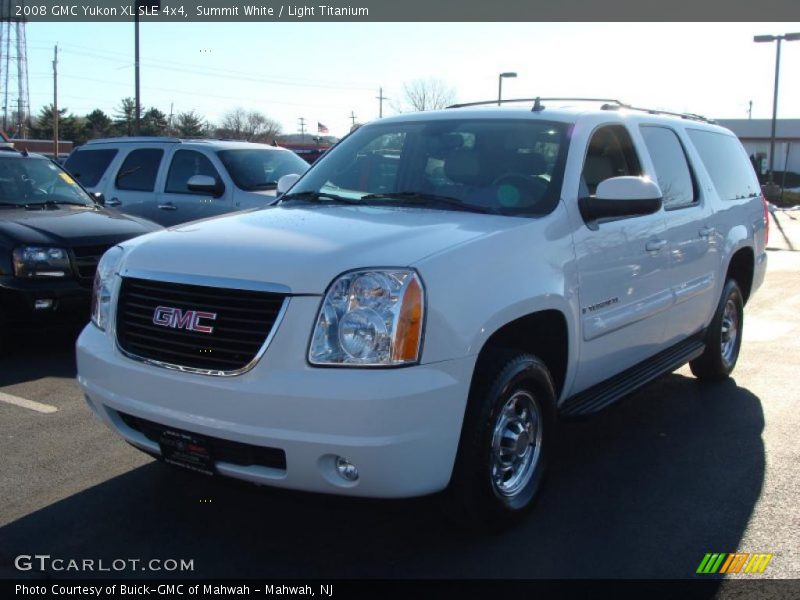 Summit White / Light Titanium 2008 GMC Yukon XL SLE 4x4