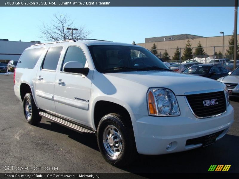 Summit White / Light Titanium 2008 GMC Yukon XL SLE 4x4