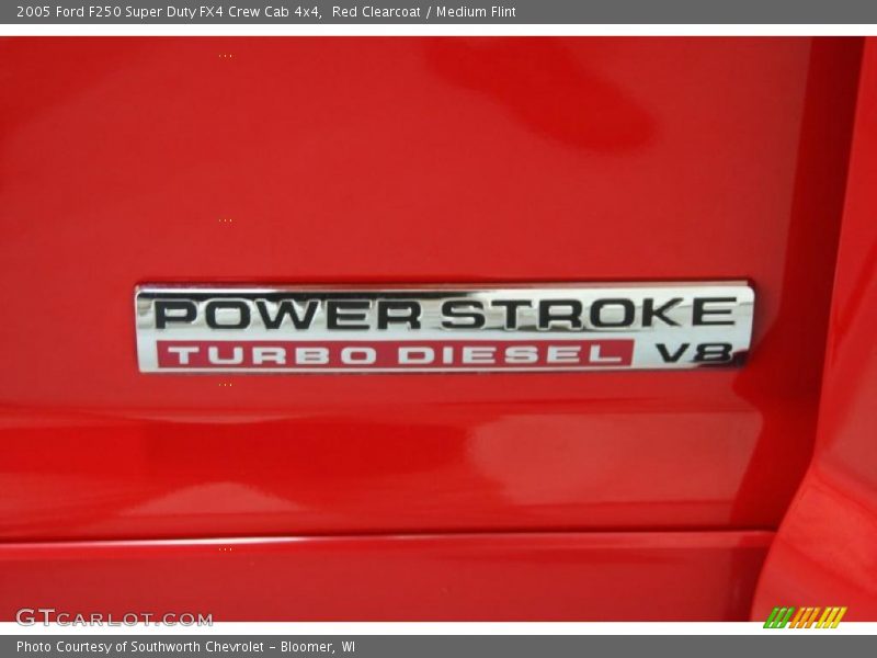 Red Clearcoat / Medium Flint 2005 Ford F250 Super Duty FX4 Crew Cab 4x4