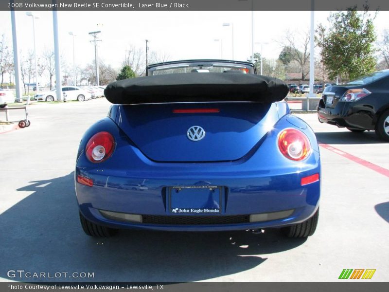 Laser Blue / Black 2008 Volkswagen New Beetle SE Convertible