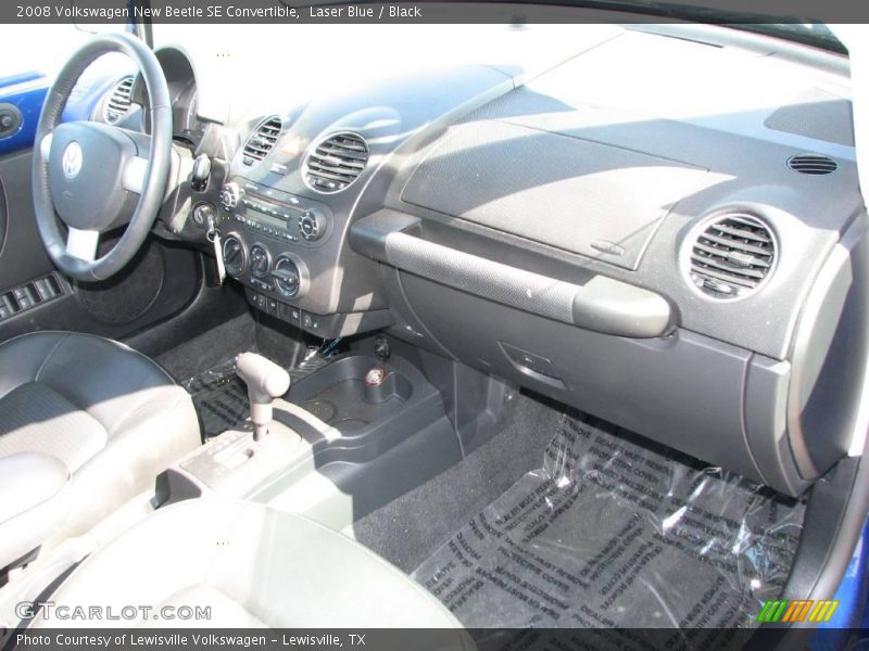 Laser Blue / Black 2008 Volkswagen New Beetle SE Convertible