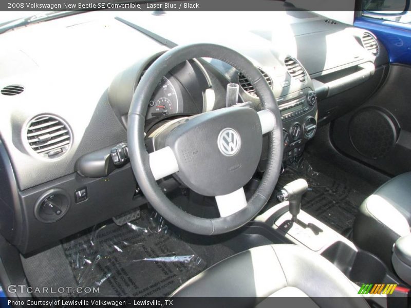 Laser Blue / Black 2008 Volkswagen New Beetle SE Convertible